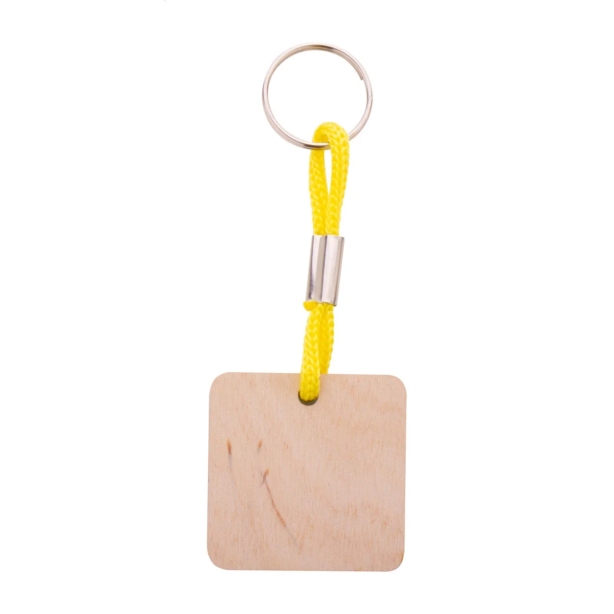 Individueller Schlüsselanhänger Woody Plus C, gelb, natur – Bild 2