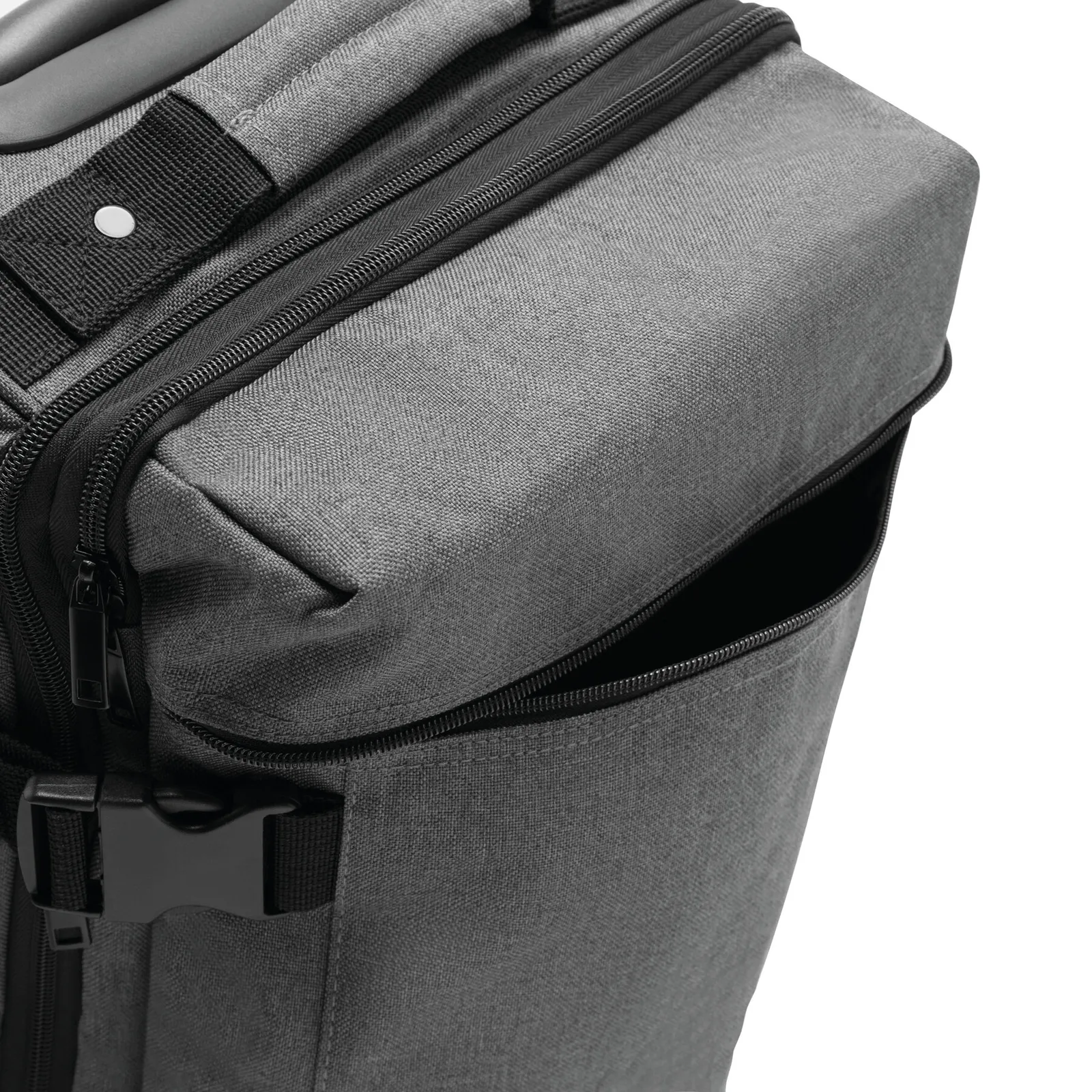 VISBY - Trolley-Reisetasche grau, schwarz, grau, schwarz – Bild 10