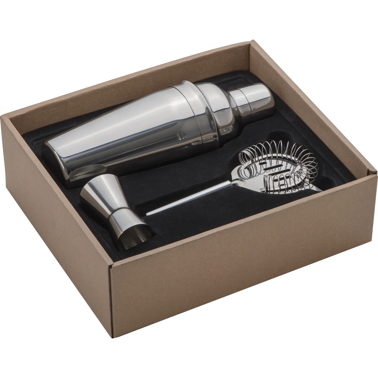 Metall Cocktailset, 3-tlg. Messina, silbergrau – Bild 3