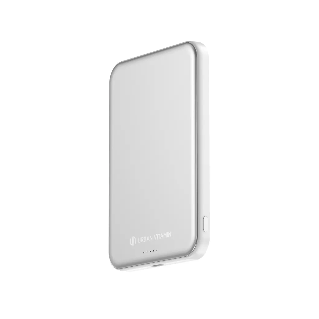 Urban Vitamin Pomona 5000mAh Qi2.2 25W magnetische Powerbank, silber – Bild 10