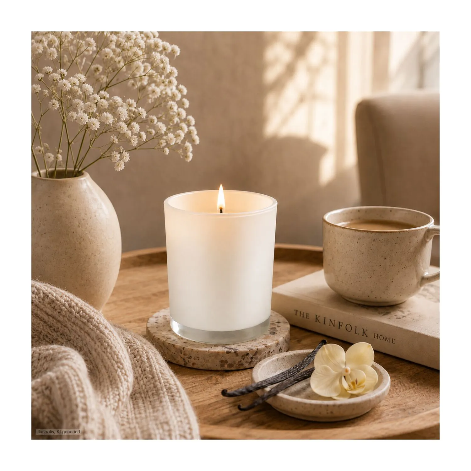 ROMOSCENT® Aromakerze Sweet Vanilla, schwarz-weiß – Bild 18
