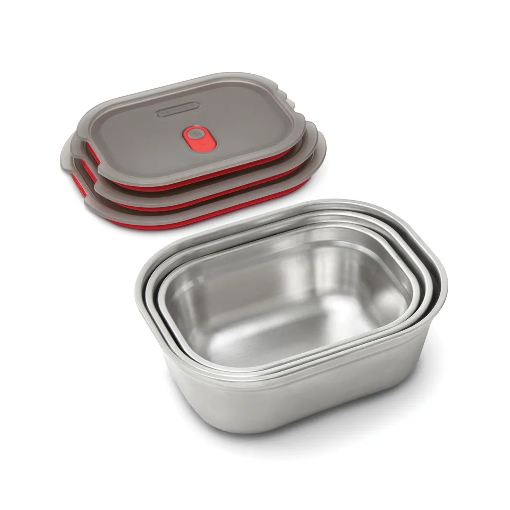 Black+Blum 3-tlg. Mealprep Box Set - klein, medium, groß, grau – Bild 3