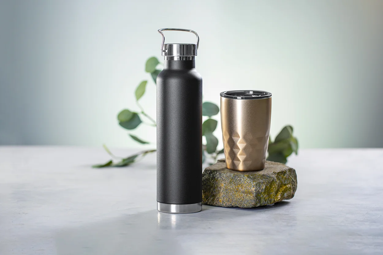 Kupferisolierte Thermoflasche Cuppar, schwarz – Bild 5