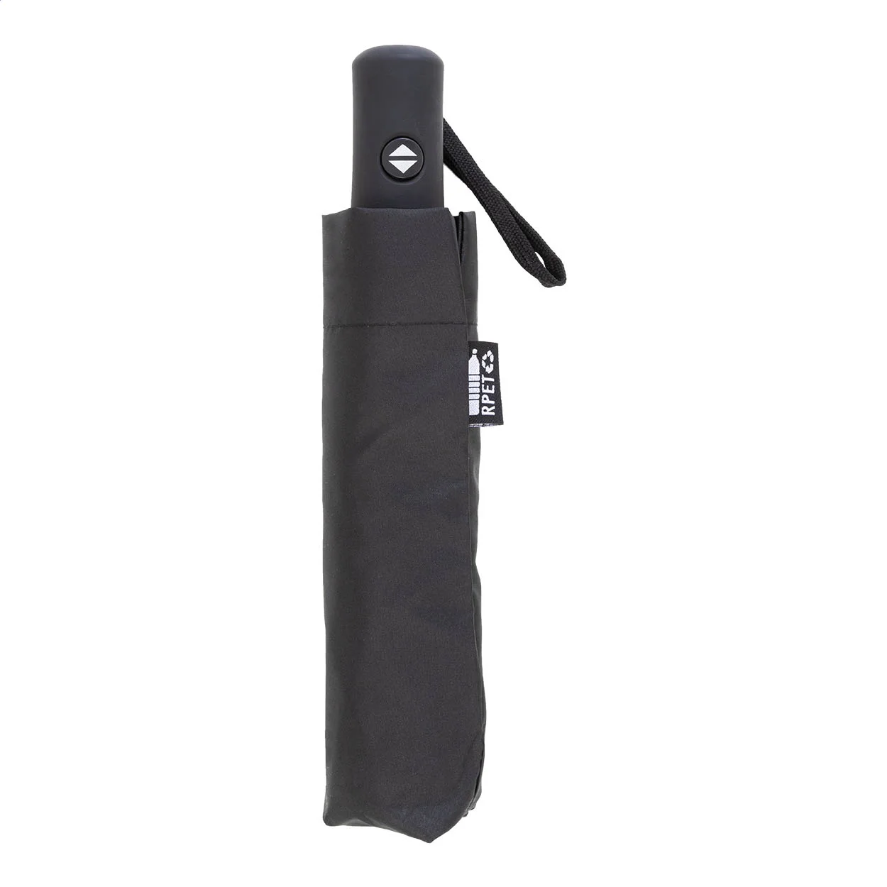 RPET-Taschenschirm Folcomp, schwarz – Bild 3