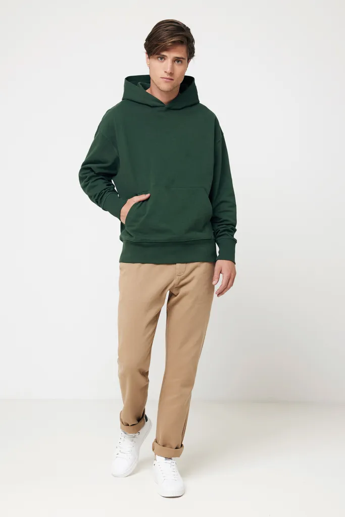 IQONIQ Yoho Relax-Hoodie aus recycelter Baumwolle, forest green – Bild 5