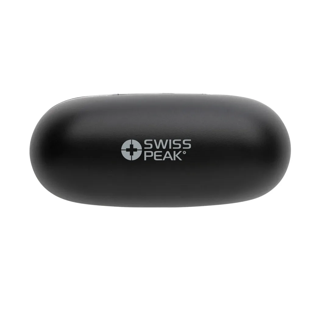 Swiss Peak TWS Ohrhörer 2.0 aus RCS recyceltem Kunststoff, schwarz – Bild 6