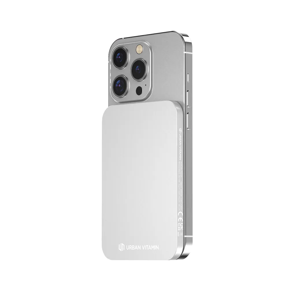 Urban Vitamin Burbank 3000mAh Powerbank aus RCS Plastik/Alu, silber – Bild 2
