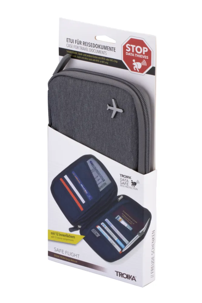 Etui SAFE FLIGHT grau/orange, grau/orange – Bild 8