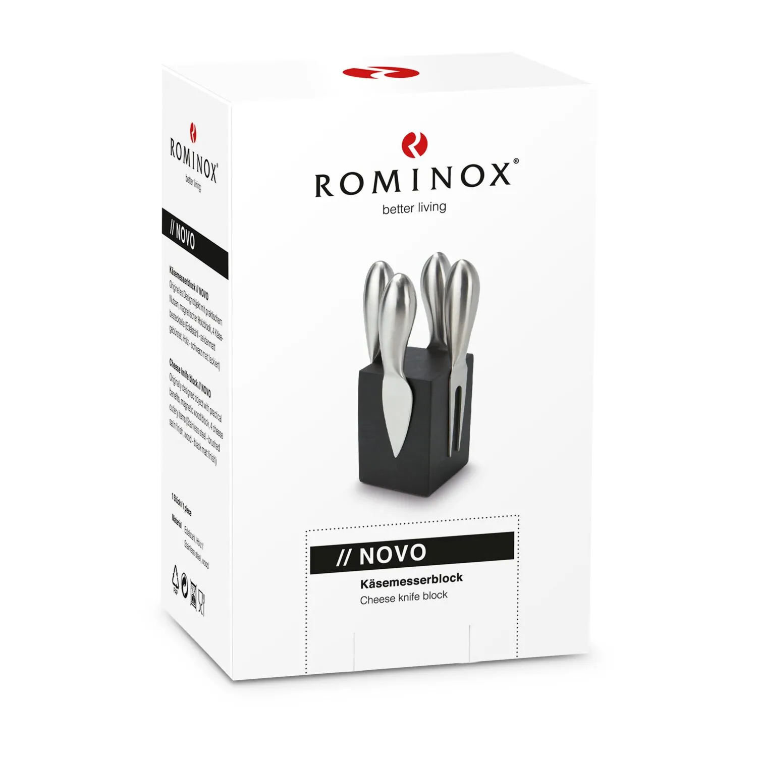 ROMINOX® Käsemesser-Block // Novo, schwarz – Bild 3