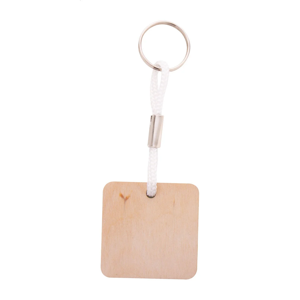 Individueller Schlüsselanhänger Woody Plus C, weiß, natur – Bild 2