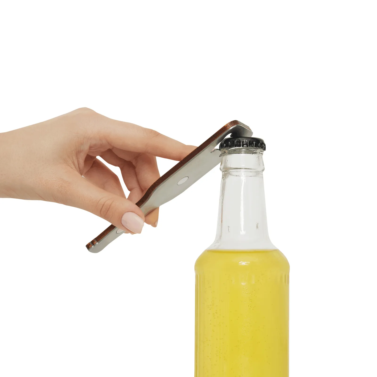 MY BEER - Bambus-Flaschenöffner braun, braun – Bild 5