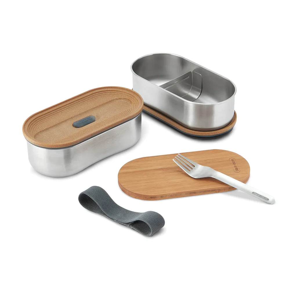 Black+Blum Stainless Steel Double Bento Box, grau – Bild 4