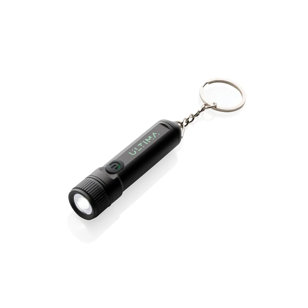 Gear X wiederaufladbare ultrahelle Key-Chain Taschenlampe, schwarz – Bild 4