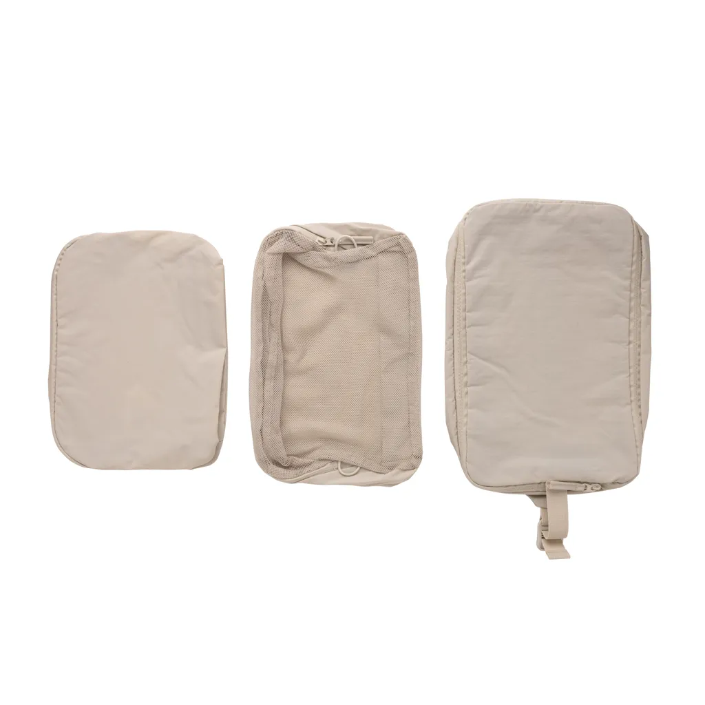 KENTO URBAN Packing Cube Set aus RCS recyceltem Nylon, beige – Bild 4