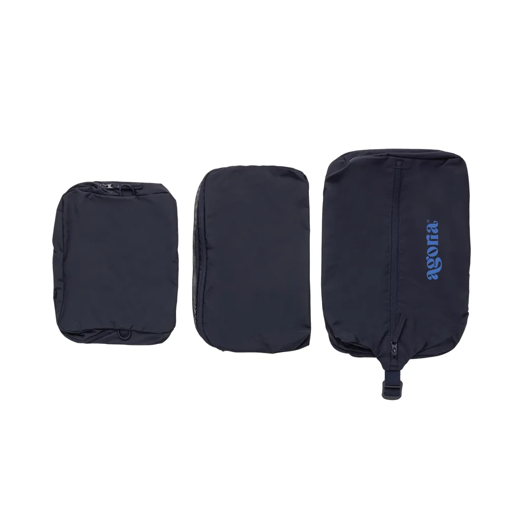 KENTO URBAN Packing Cube Set aus RCS recyceltem Nylon, navy blau – Bild 5