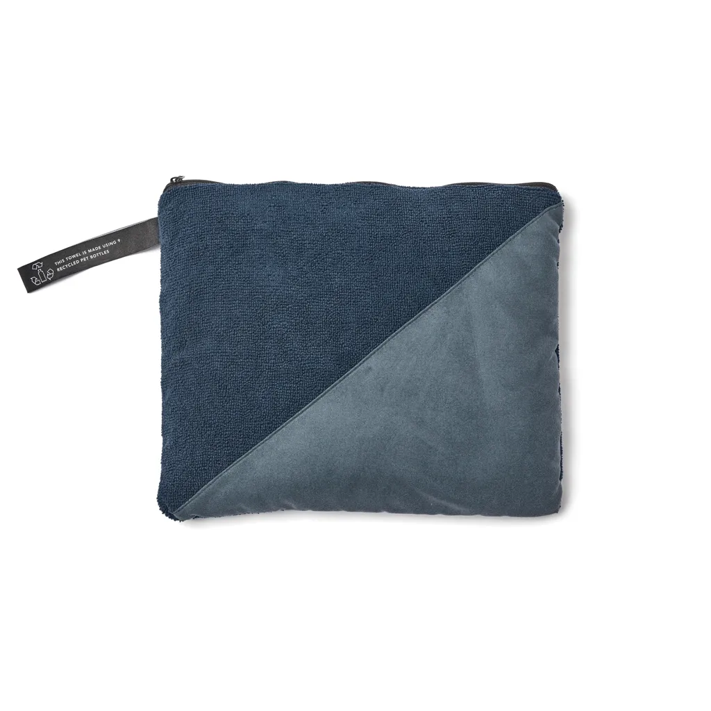 VINGA GRS rPET Active Dry Handtuch 140x70, blau – Bild 2