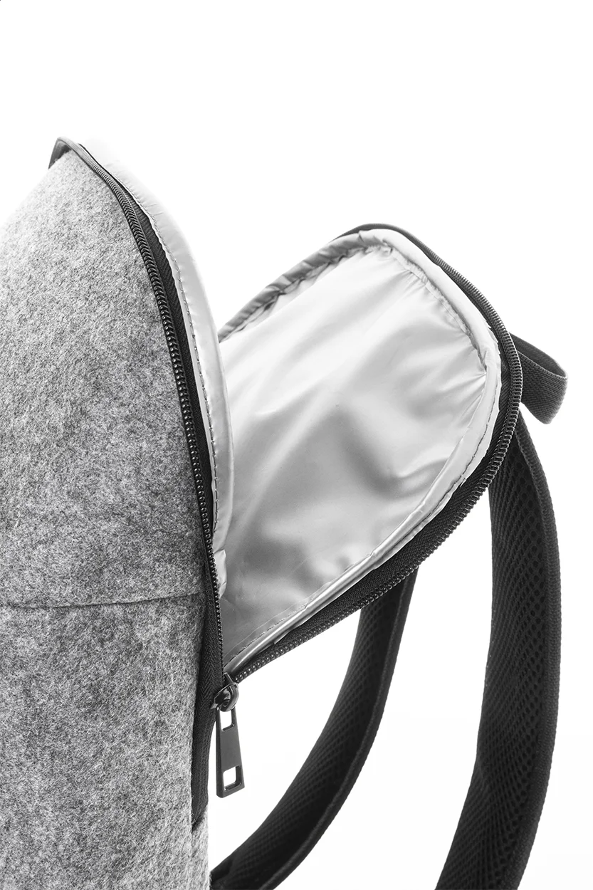 RPET-Kühlrucksack RecoBack, grau – Bild 4
