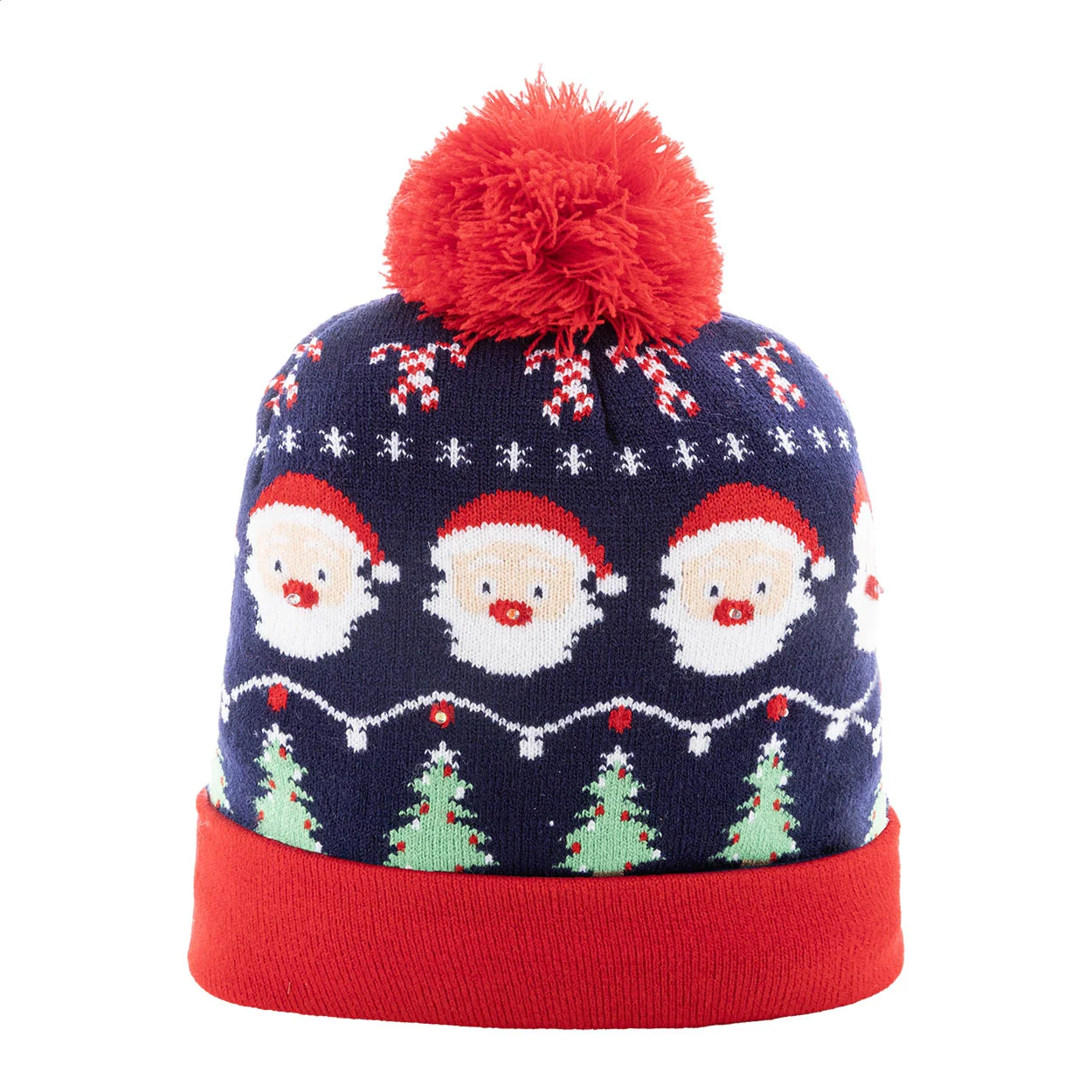 Weihnachts-LED-Wintermütze Norrsken, Rentier, mehrfarbig – Bild 2
