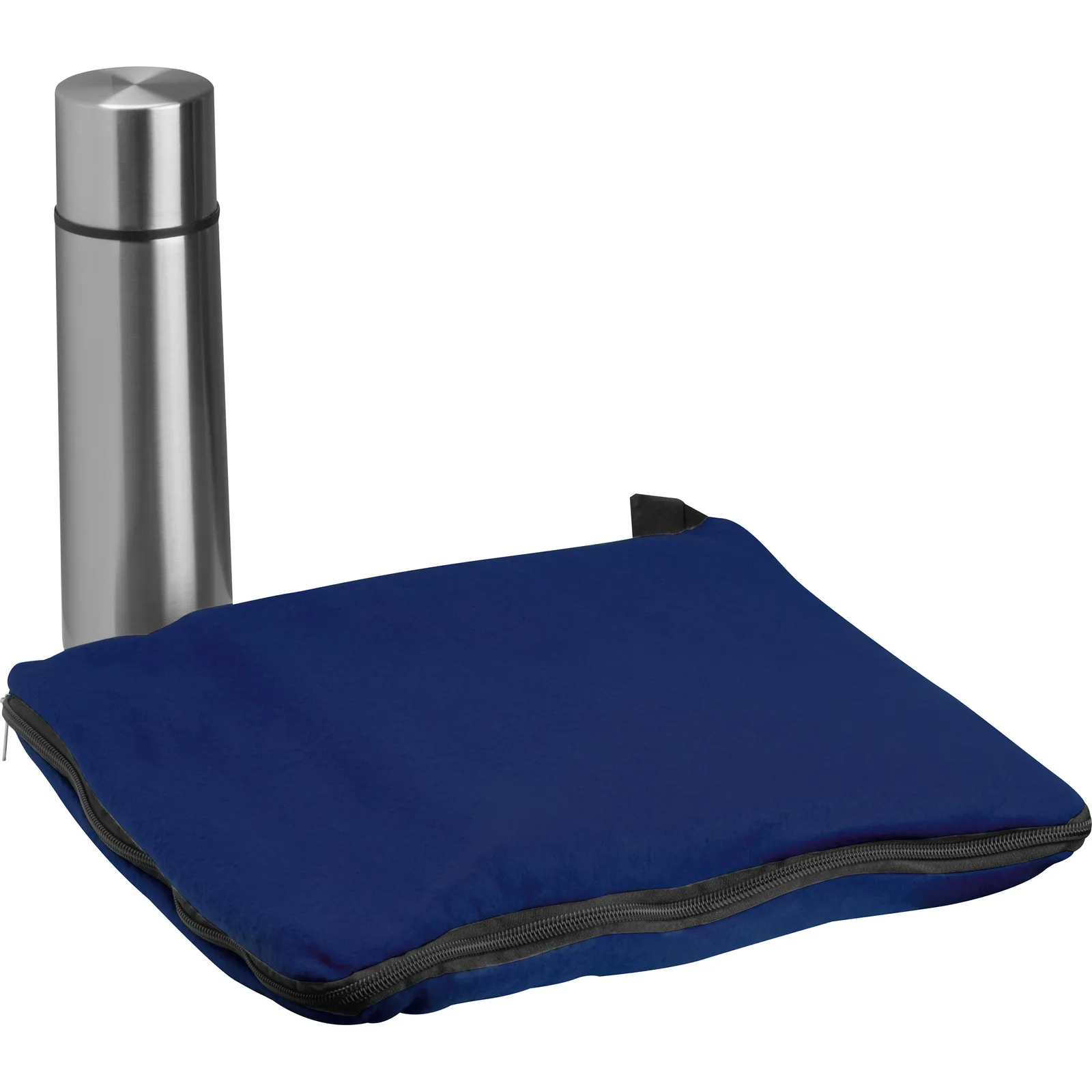 2in1-Set XL Fleecedecke + Thermoskanne Liverpool, dunkelblau – Bild 2