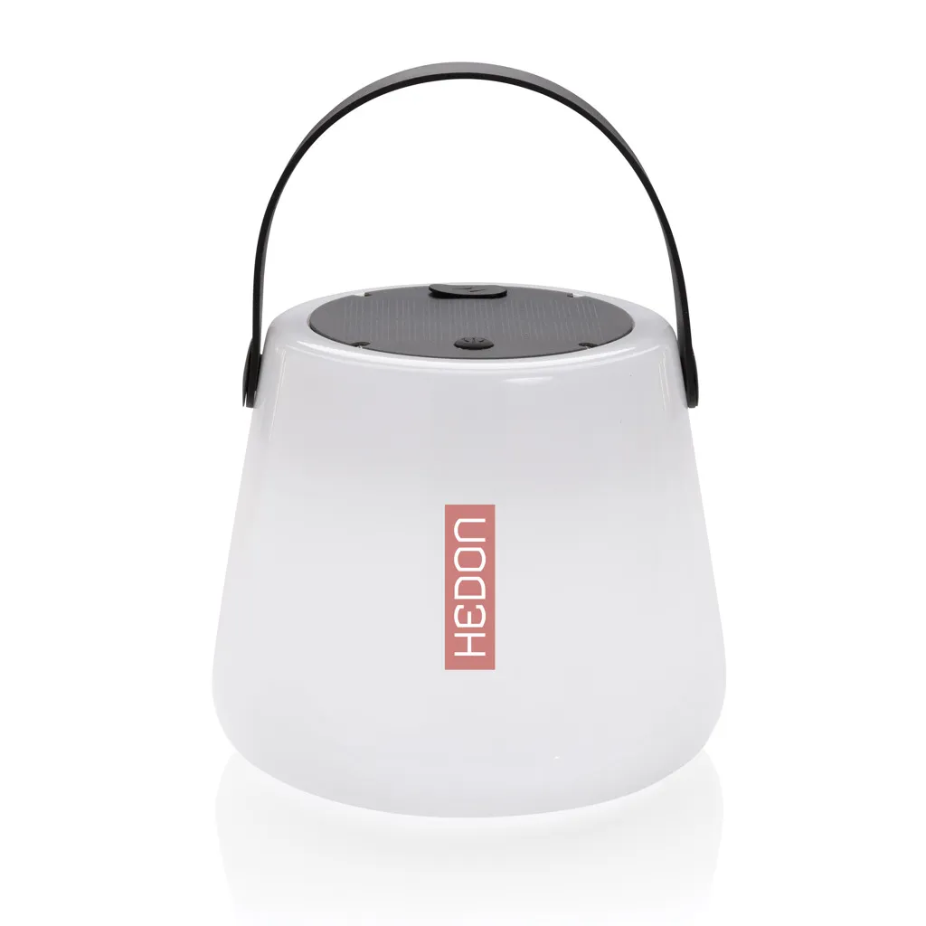 SolarGlow Außenleuchte aus RCS rec. Kunststoff mit USB-Lampe, weiß – Bild 5