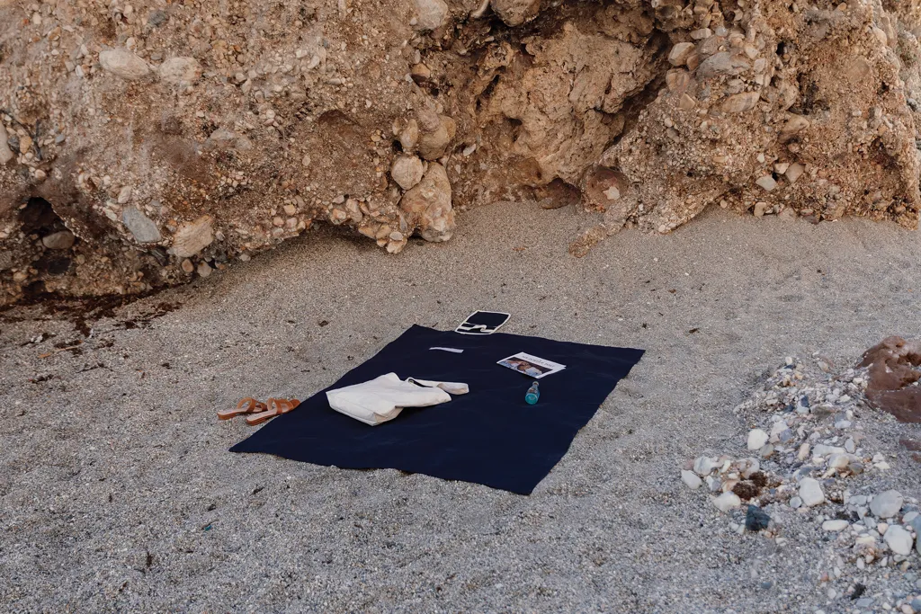 VINGA Volonne AWARE™ Picknickdecke aus recyceltem Canvas, blau – Bild 6