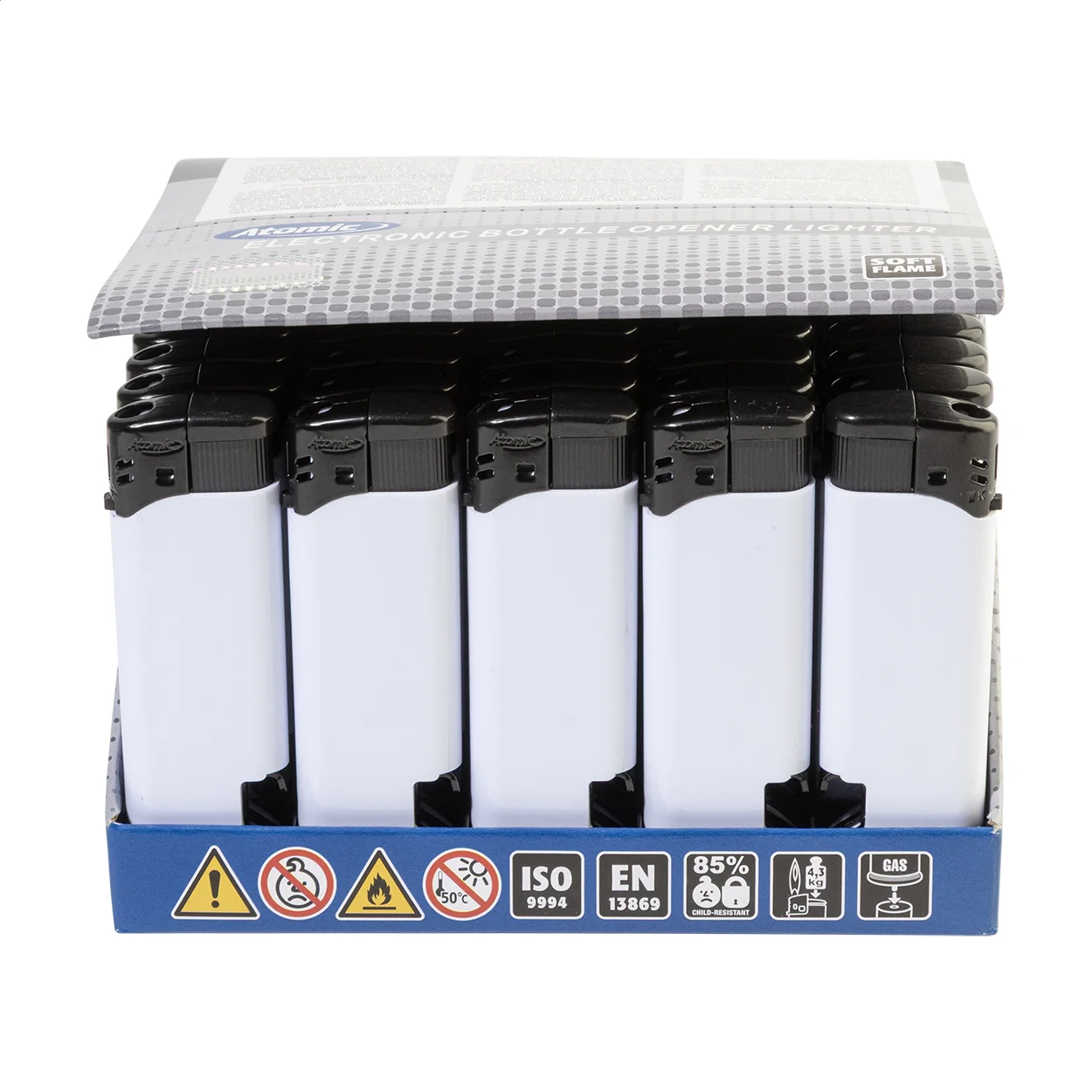 Feuerzeug Openlight mit Flaschenöffner, weiß – Bild 4