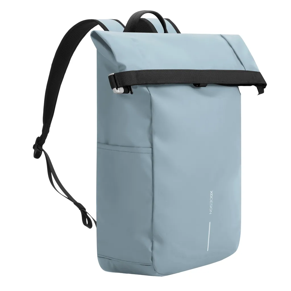 Urban wasserabweisender Anti-Diebstahl Rucksack, blau – Bild 5