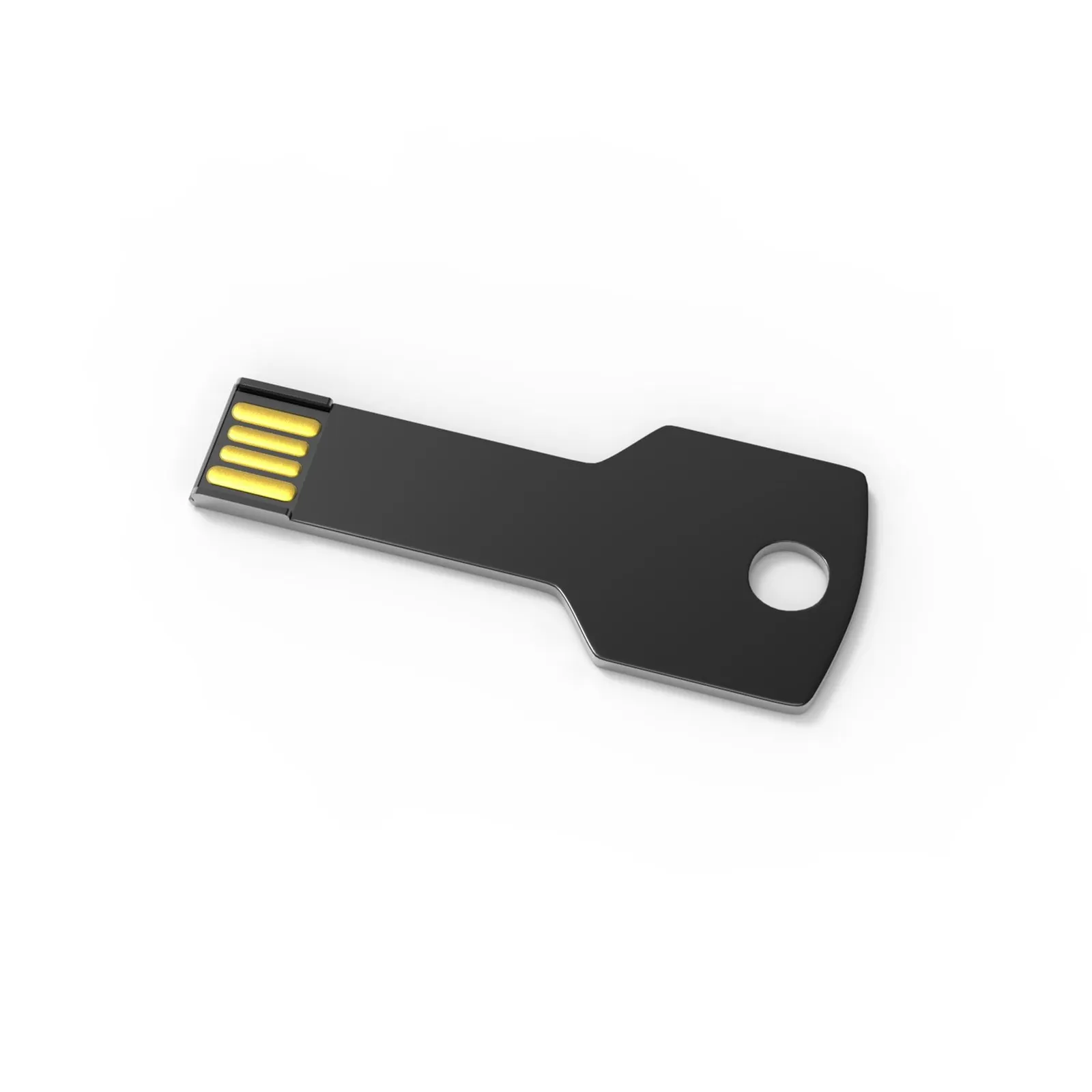 USB-Stick Alu Key, Schwarz – Bild 4