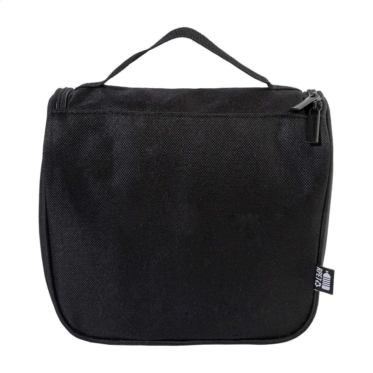 RPET Kosmetiktasche zum Hängen Susity, schwarz – Bild 3