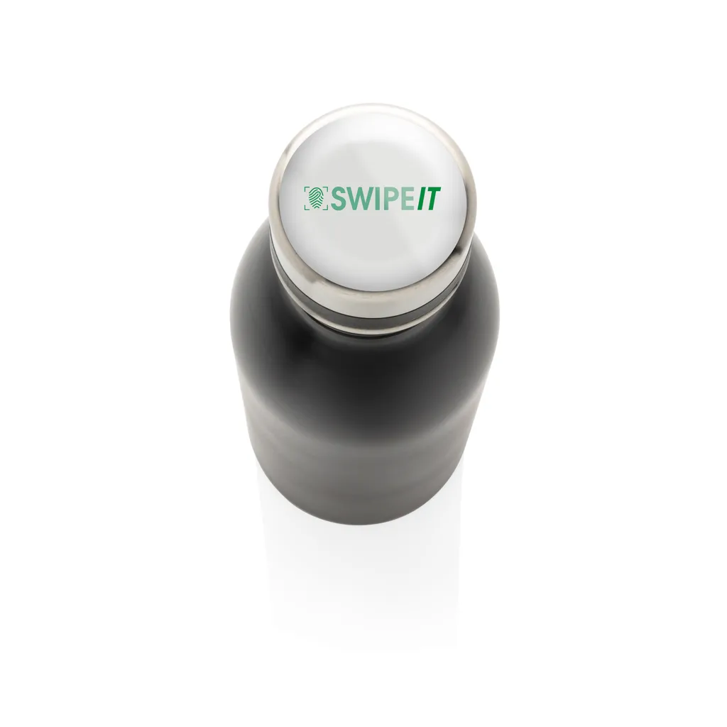 Deluxe Wasserflasche aus RCS recyceltem Stainless-Steel, schwarz – Bild 5