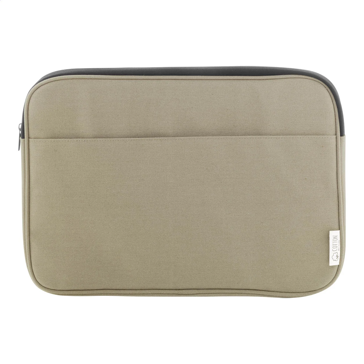 Recycelten Canvas Laptoptasche Rebyss Comp, beige – Bild 2