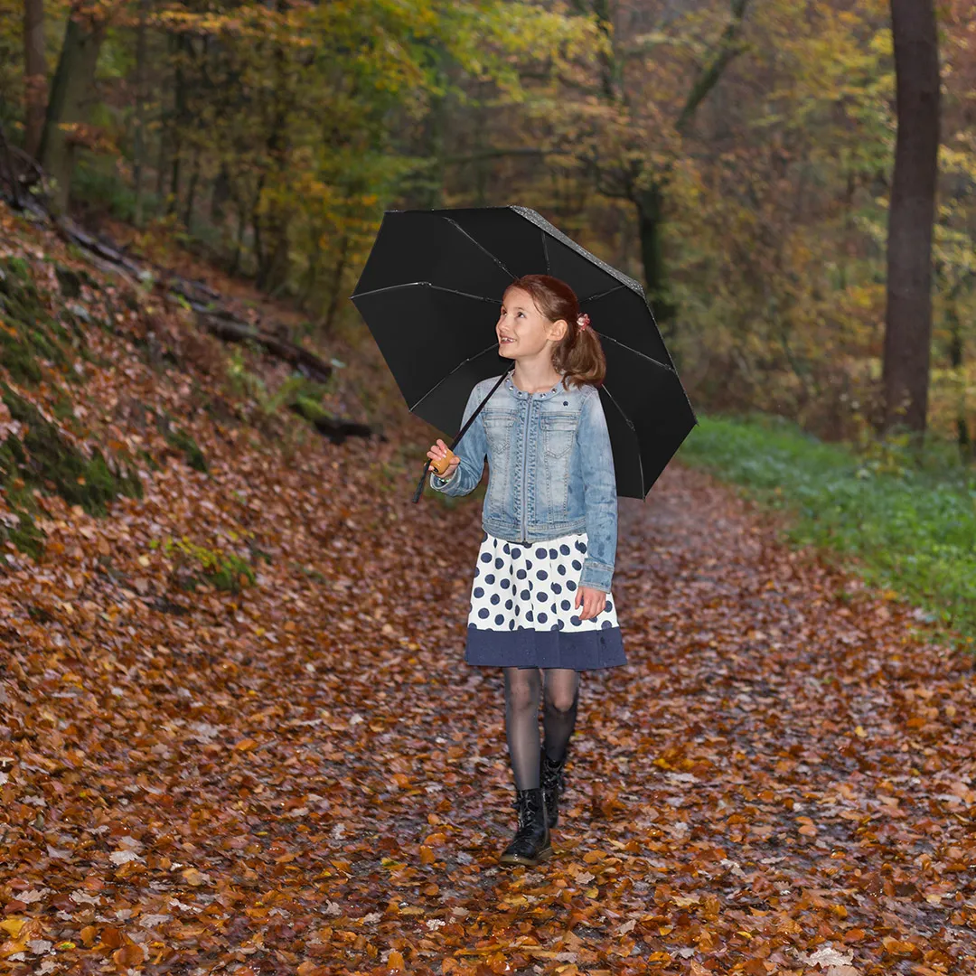 Taschenschirm ÖkoBrella, Ø 98 cm, Länge 26,5 cm, schwarz wS – Bild 9