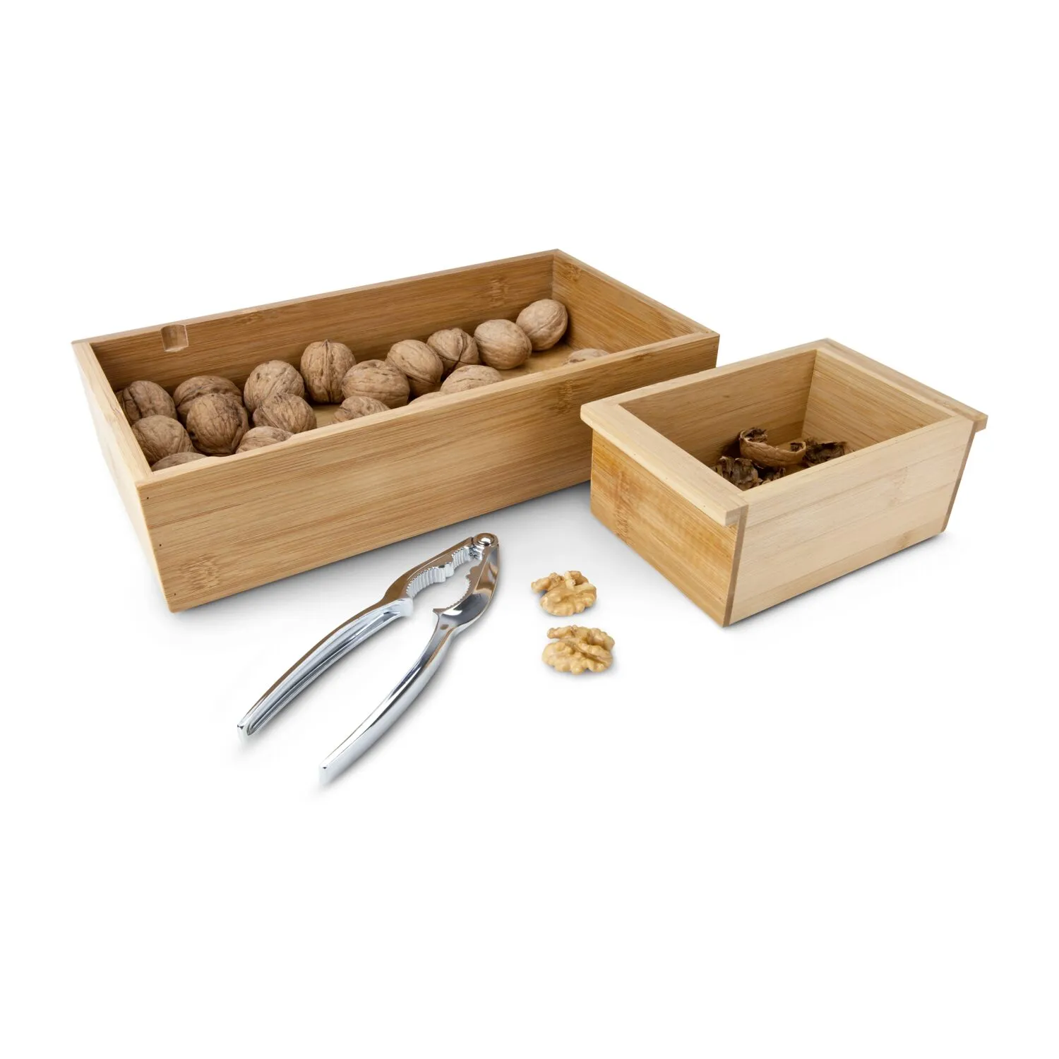 Geschenkset / Präsenteset: Nuss-Nux, Nussknacker-Set mit 400 g Nüssen, braun – Bild 2