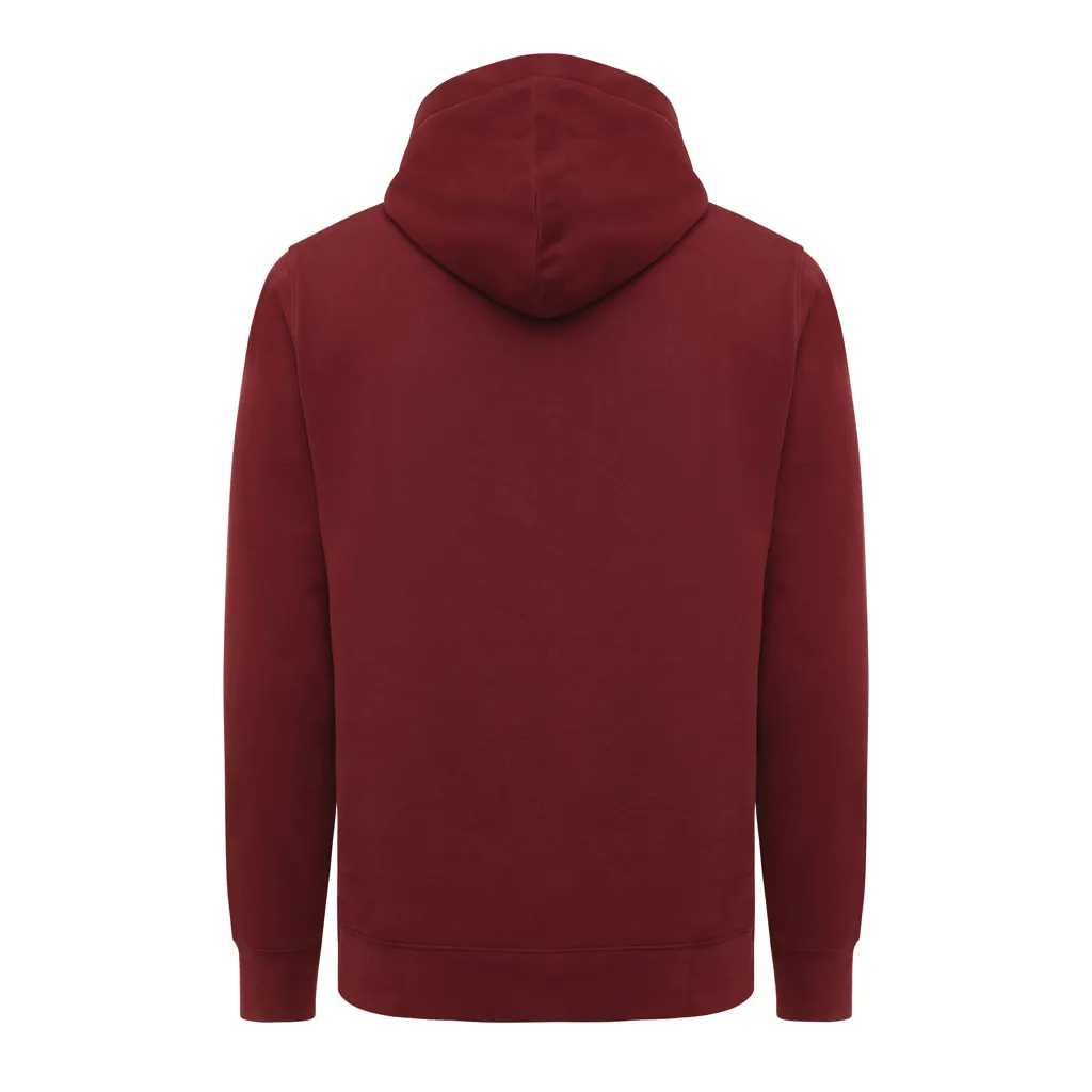 IQONIQ Yengo Hoodie mit Seitentaschen aus rec. Baumwolle, burgunderrot – Bild 2