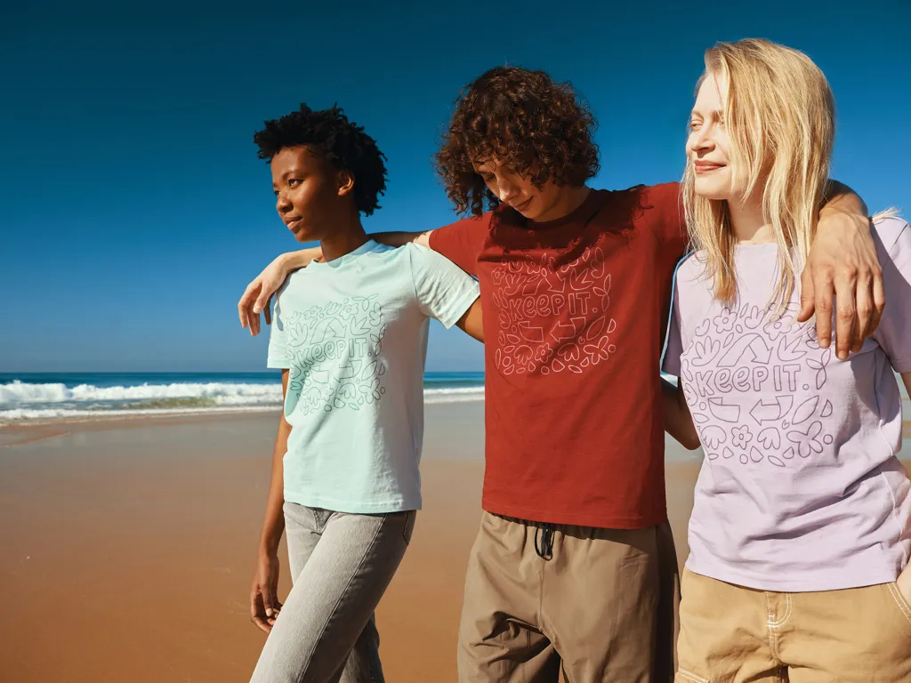 IQONIQ Brett T-Shirt aus recycelter Baumwolle, lavender – Bild 9