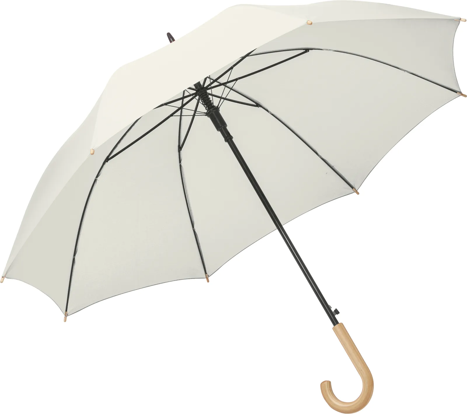 AC-Gästeschirm ÖkoBrella, Ø 122 cm, Länge 97 cm, naturweiß wS – Bild 2