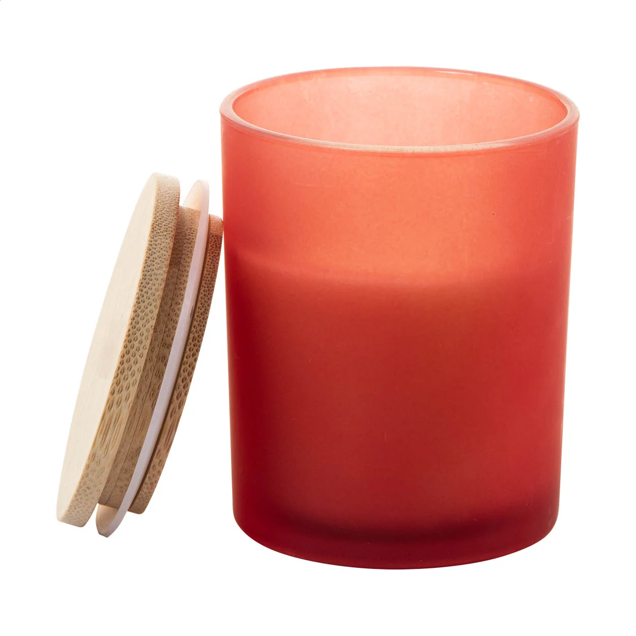 Kerze,Vanille Daizu XL, rot – Bild 2
