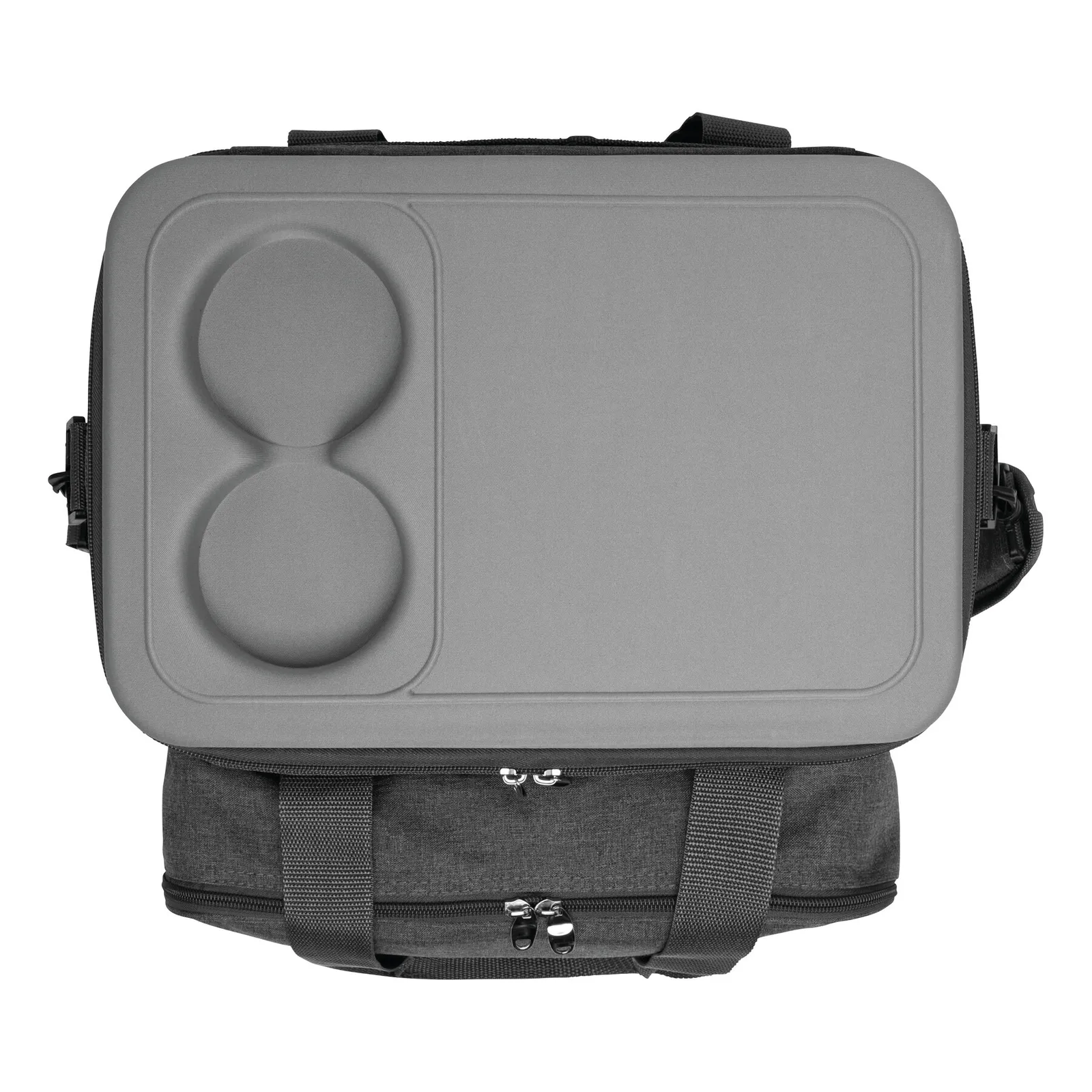 SIDE TRIP - Picknick-Tasche grau, schwarz, grau, schwarz – Bild 5