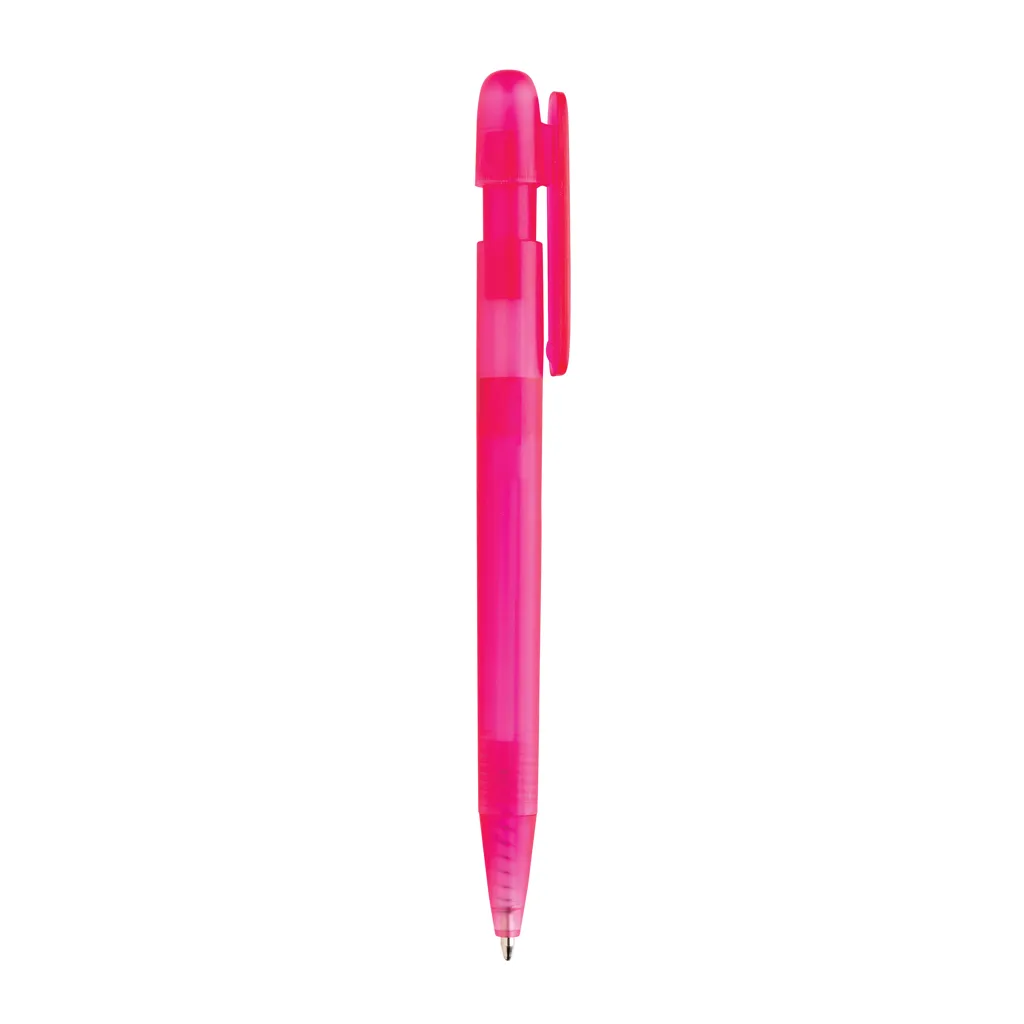 Devin transparenter Stift aus GRS zertifiziertem rABS, rosa – Bild 2