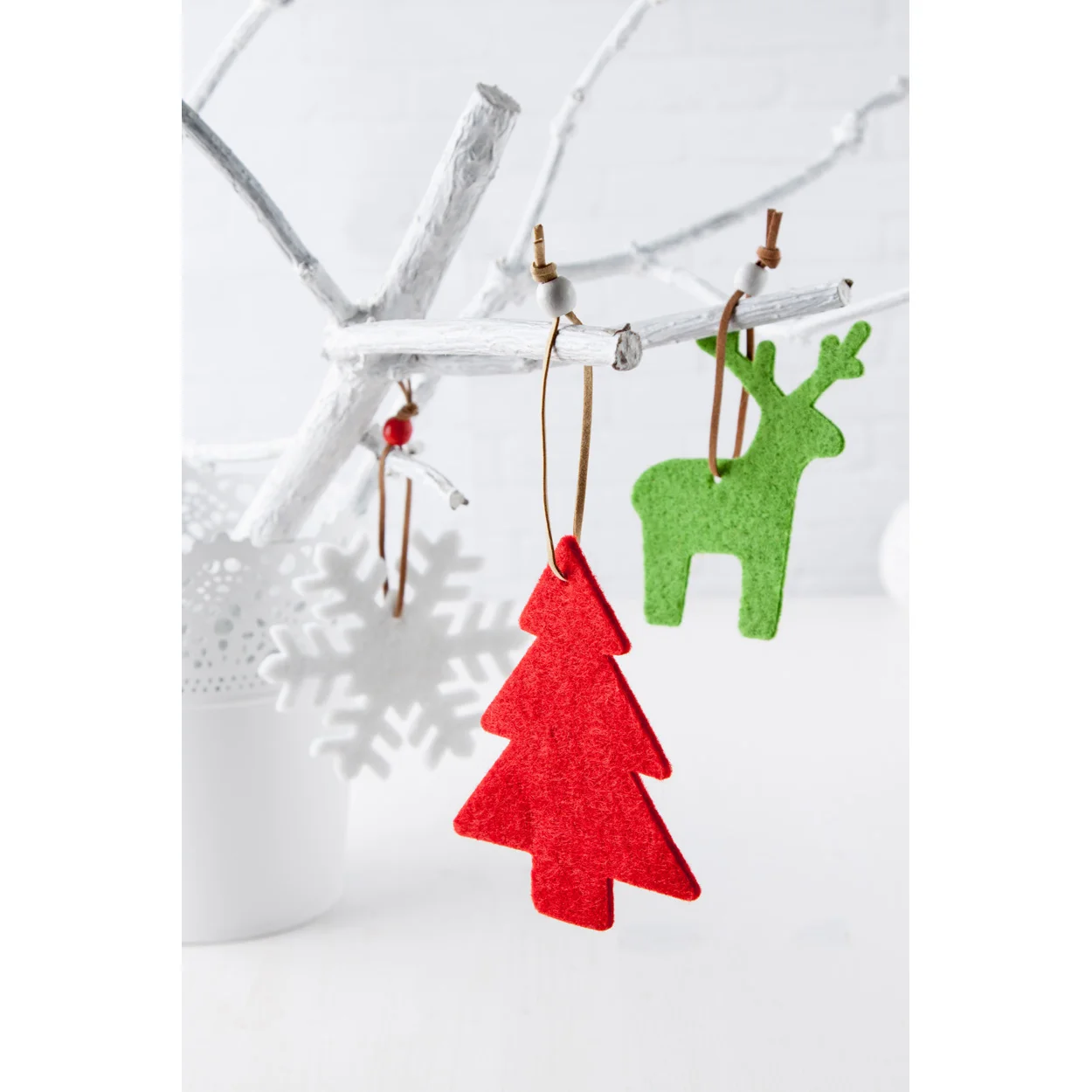 Weihnachtsfiguren - Schneeflocke Yamra, weiß – Bild 5