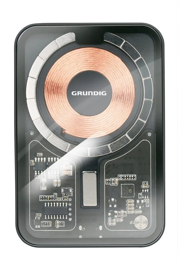 GRUNDIG Kabellose Powerbank 5000 mAh, Transparent – Bild 4