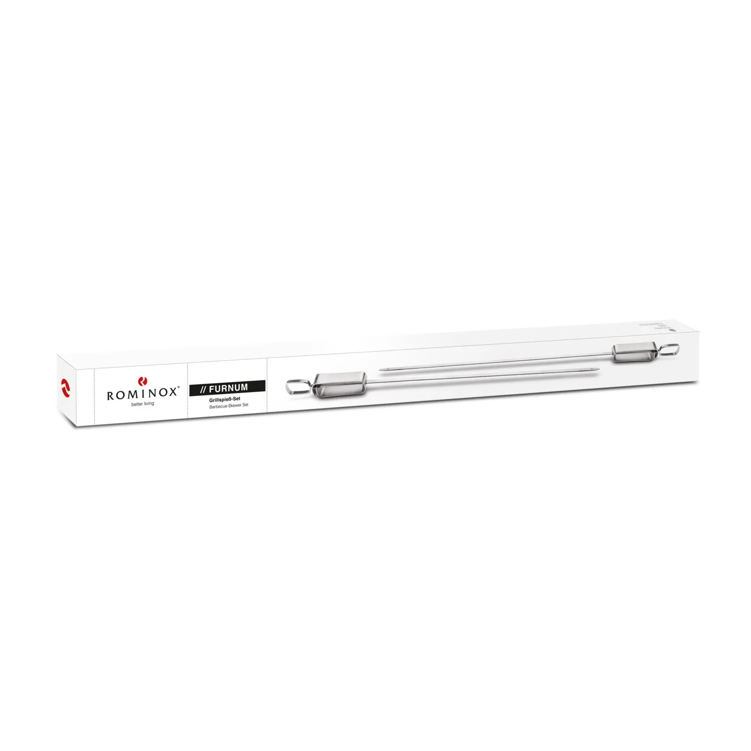 ROMINOX® 2er-Set Grillspieß // Furnum, silber – Bild 5