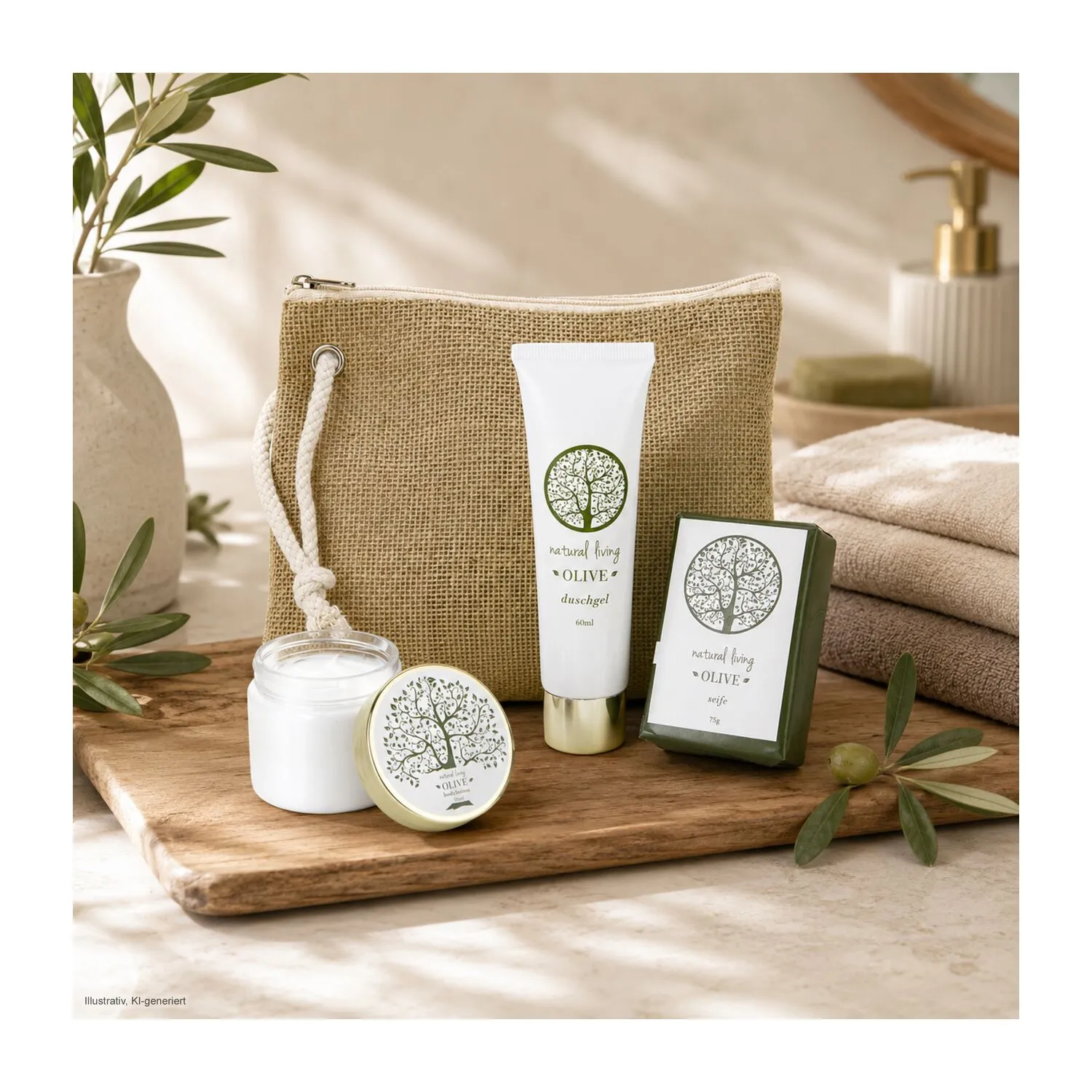 Wellness-Geschenkset: Natura, braun – Bild 5