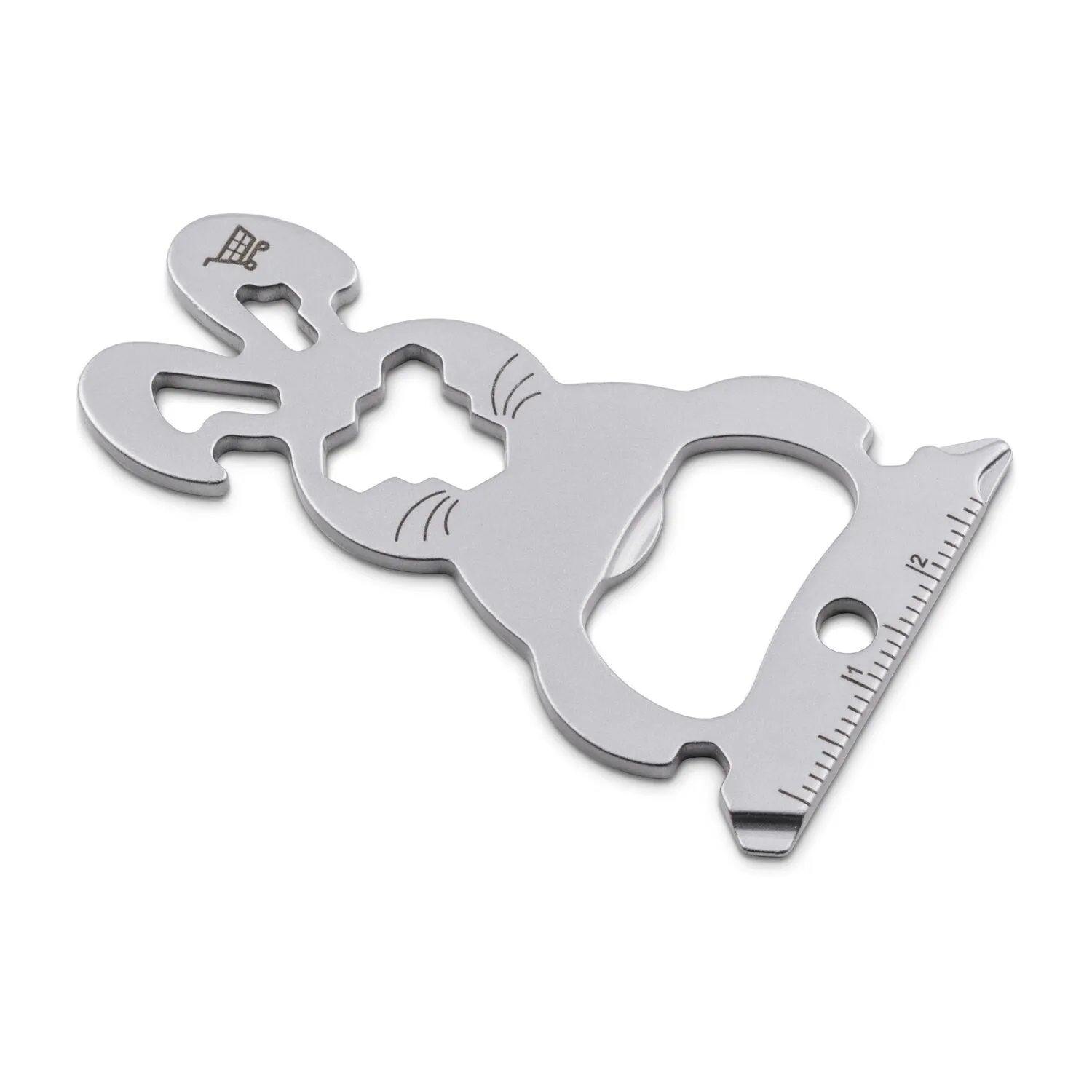 ROMINOX® Key Tool // Bunny - 16 functions (Osterhase), silber – Bild 5