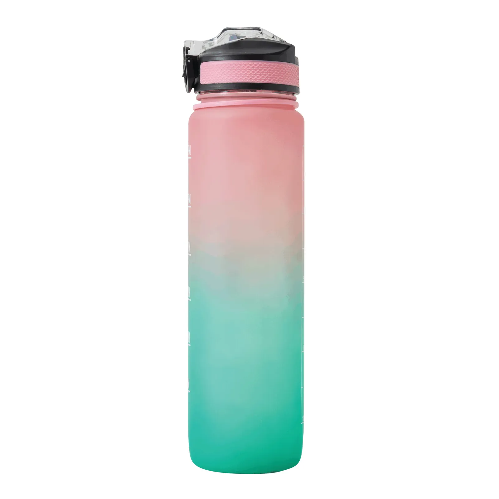 HYDRO LEVEL - Sport-Trinkflasche, pink, türkis – Bild 4