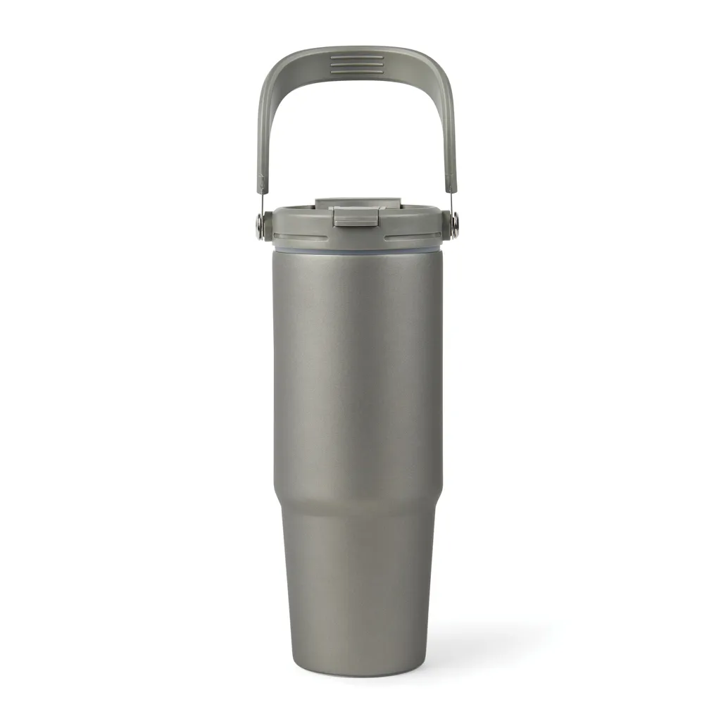 VINGA Eos Trek 880ml Flasche aus RCS rec. Stainless-Steel, grau – Bild 3