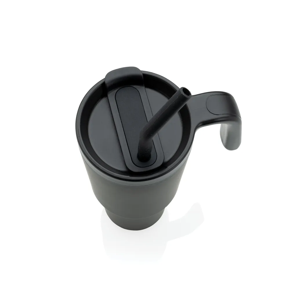 Graphic 360 Becher aus RCS-zertifiziert recyc. Stahl, 900ml, schwarz – Bild 3