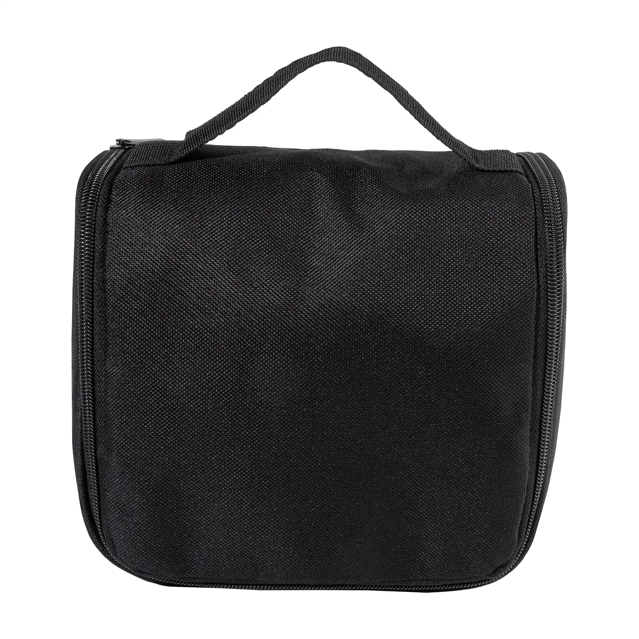 RPET Kosmetiktasche zum Hängen Susity, schwarz – Bild 7