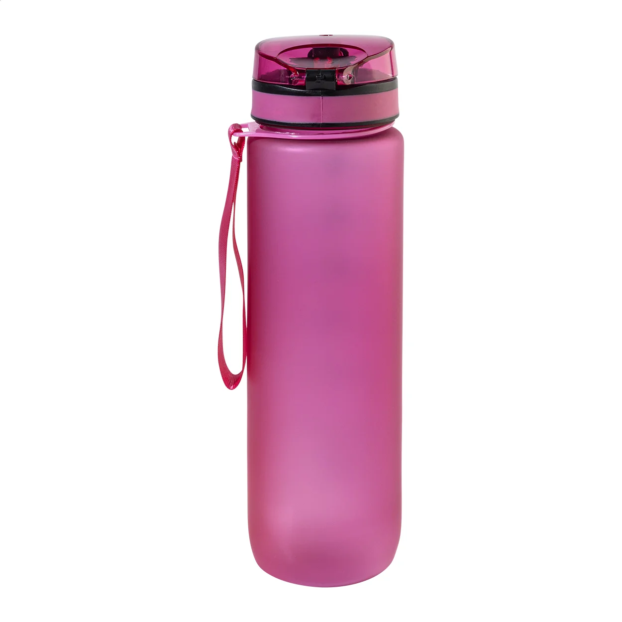 RPET Flasche mit Motivationsanzeige Sipcount, pink – Bild 4