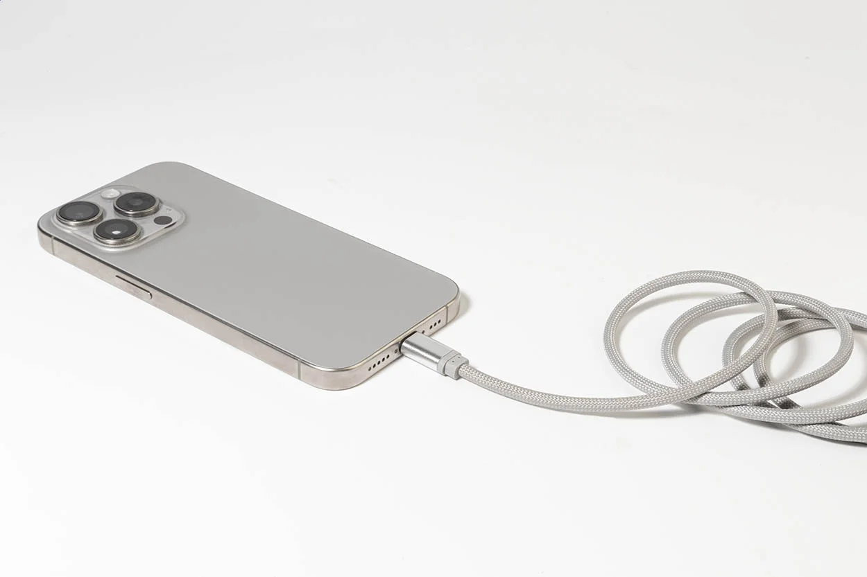 Magnetisches 60W USB-C-Kabel Magsle, silber – Bild 3